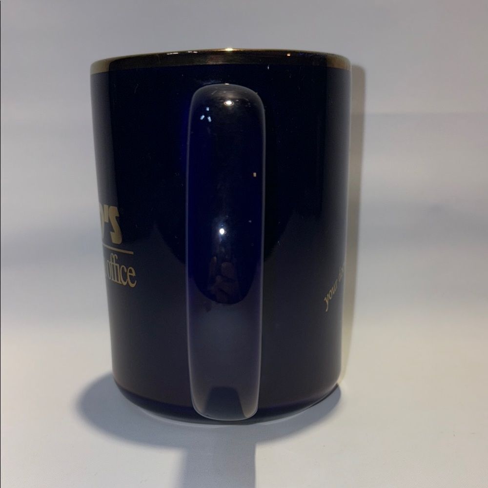 Vintage dark blue and gold Kinko’s coffee mug - Picture 7 of 9